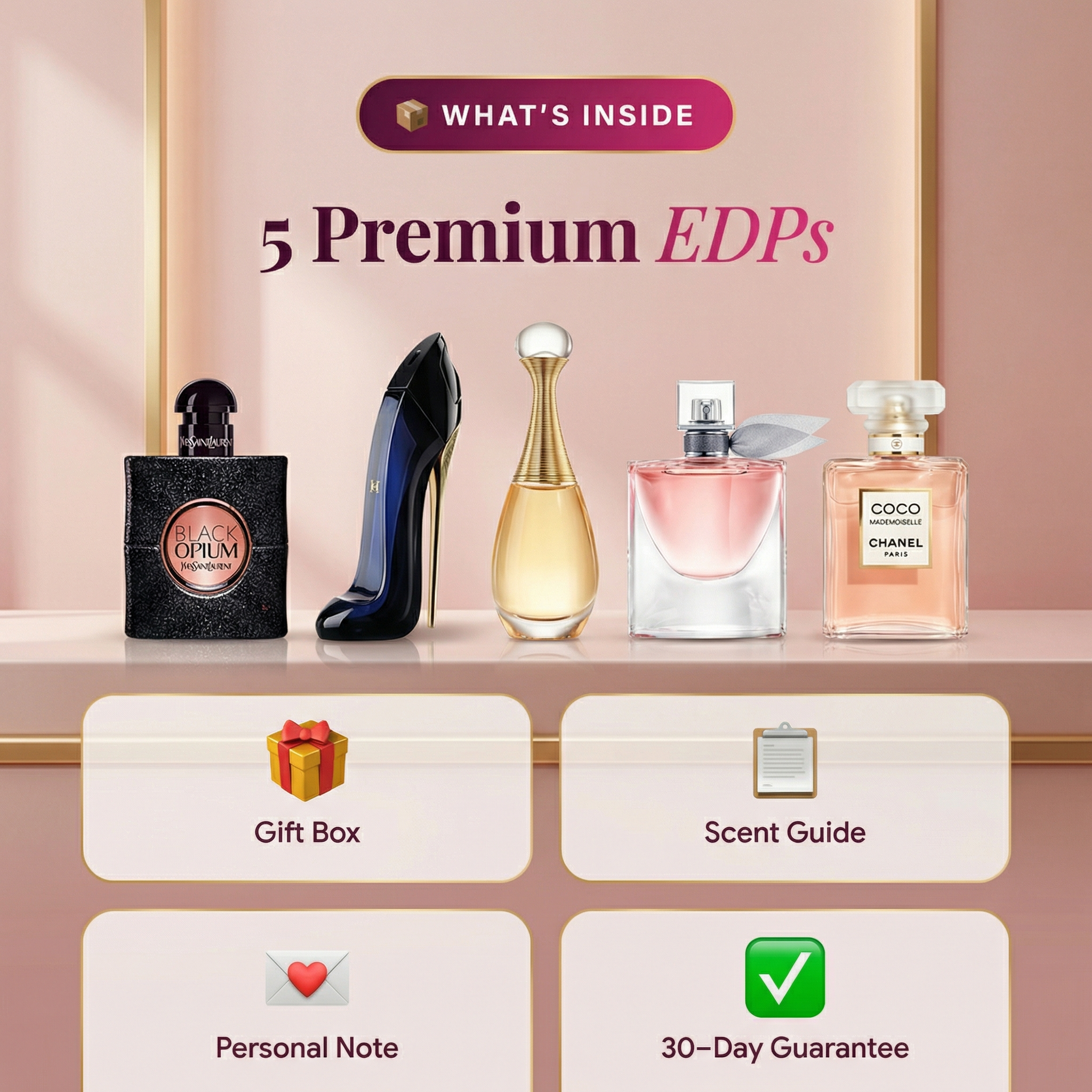 Mystery Luxury Miniatures Pack of 5 - Original Scents